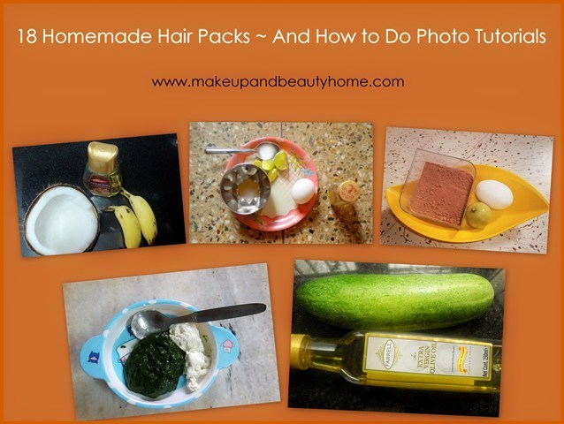 18 homemade hair pack and tutorials