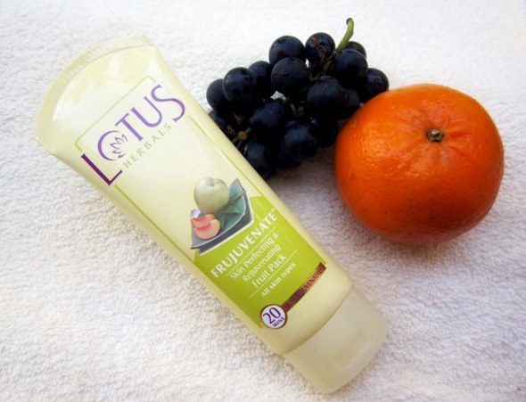 lotus herbals frujuvenate face pack