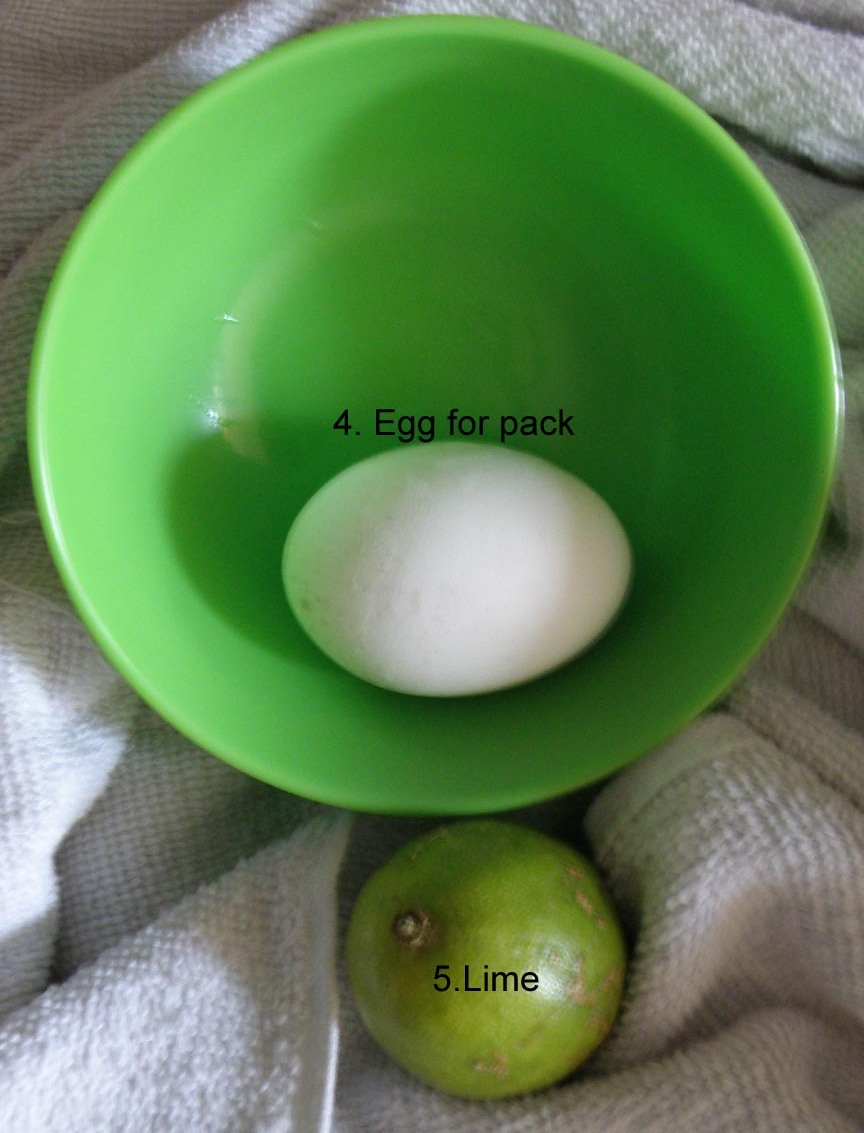 lemon and egg hair care