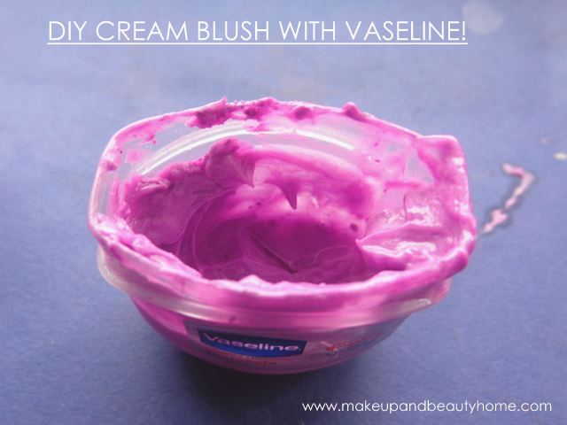 cream blush with vaseline