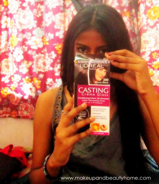 coloring my hair with loreal paris creme gloss