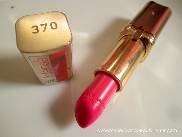 loreal paris crazy fuchsia lipstick review
