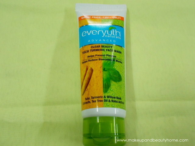 everyuth tulsi turmeric face wash review