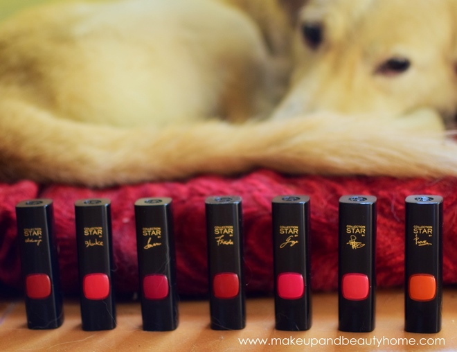 loreal paris star red lipstick swatches