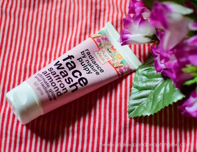auravedic saffron almond face wash review