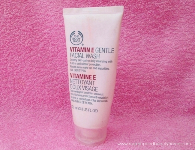 the body shop vitamin e gentle facial wash