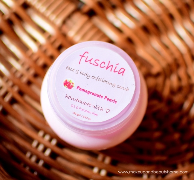 fuchsia face and body scrub