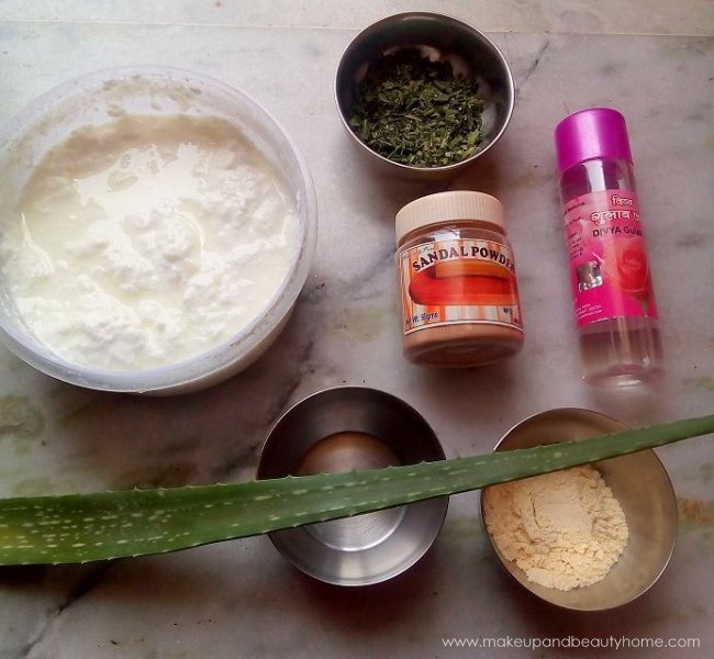 diy acne brightness face pack