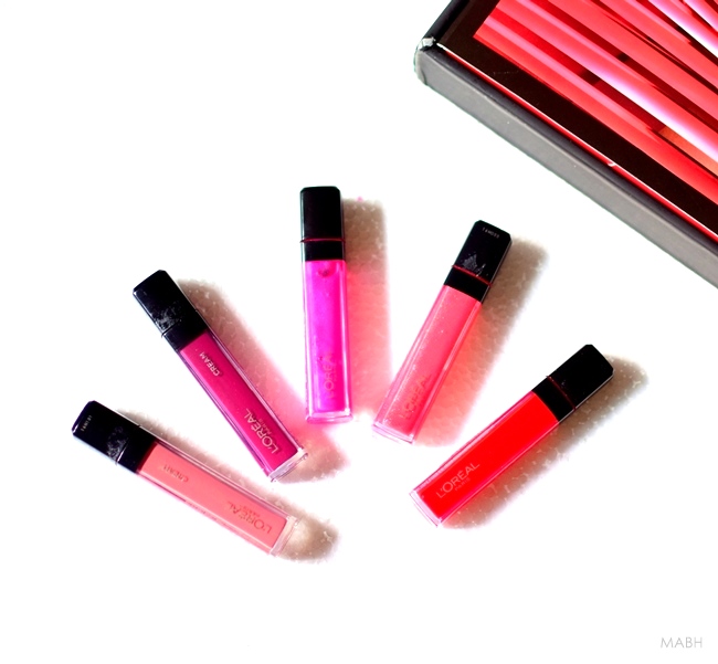 5 loreal paris infallible mega glosses