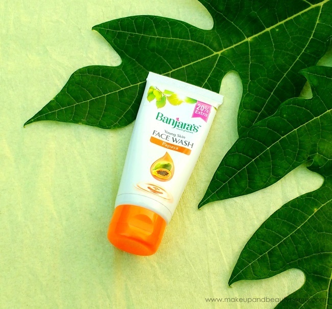 banjaras young skin papaya face wash